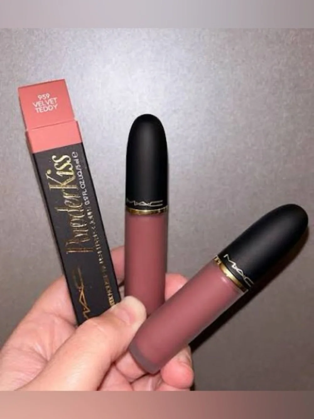 NEW✅ MAC Cosmetics Powder Kiss Lip+ Cheek Mousse • 959 Velvet Teddy • New in Box